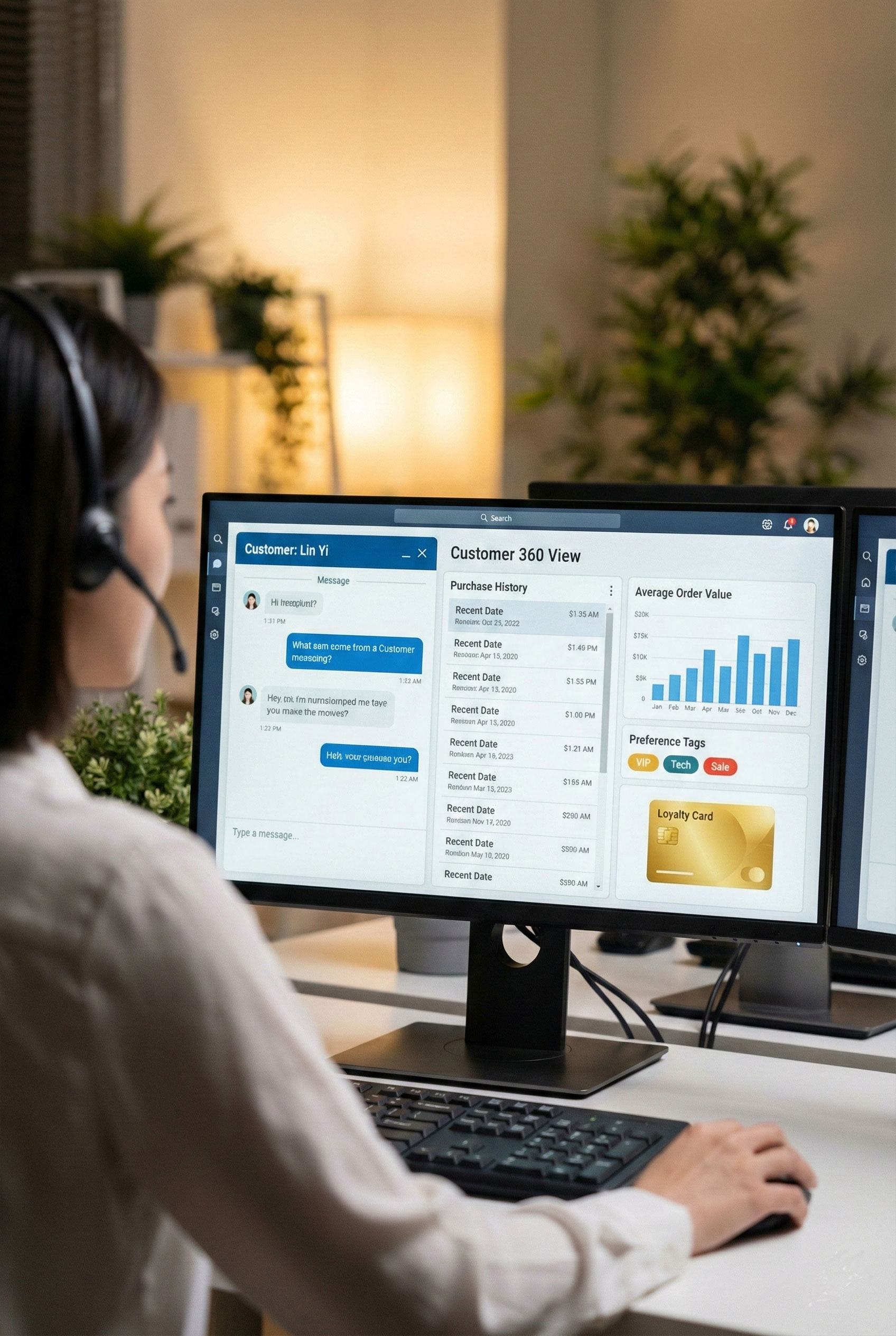 CRM with LINE