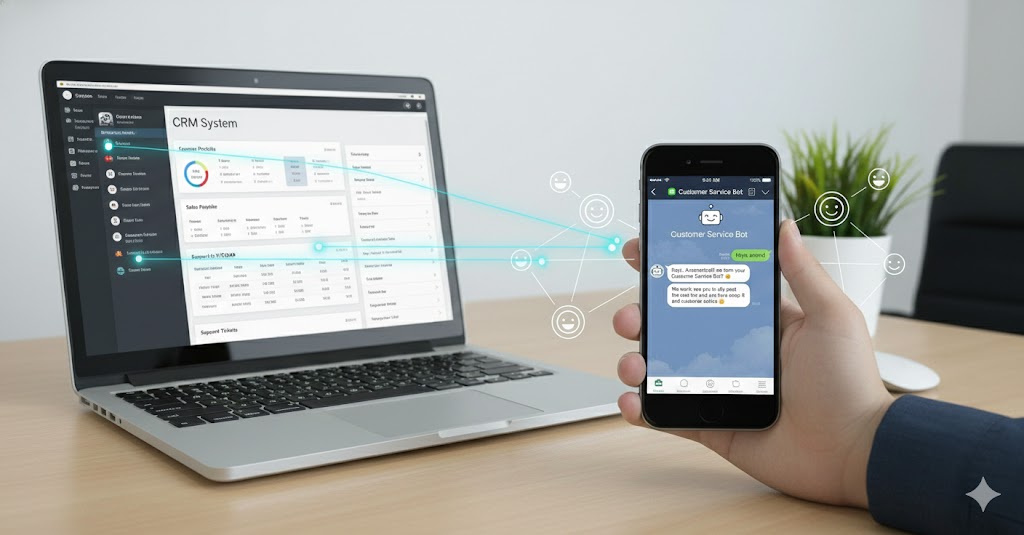 CRM with LINE